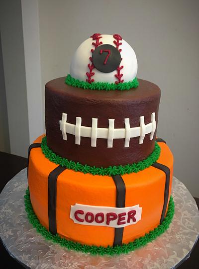 Favorite Sports  - Cake by Tiffany Crawford