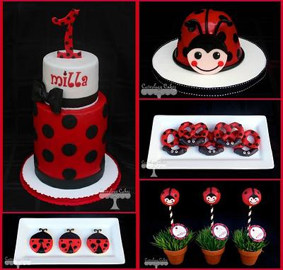 Ladybug Party - Cake by Cuteology Cakes 