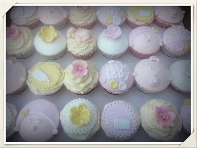 Baby shower cupcakes for a baby girl  - Cake by Mrsmurraycakes
