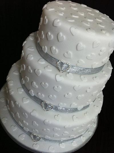 My first wedding cake  - Cake by Kayleigh 