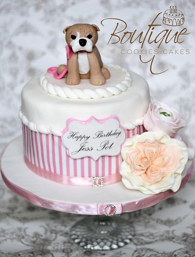 English Buldog cake - Cake by Boutique Cookies Cakes