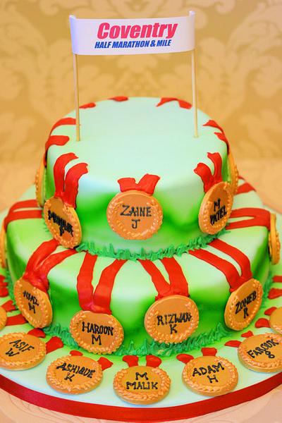 Marathon cake - Decorated Cake by Varsha Bhargava - CakesDecor