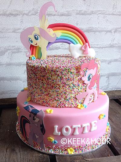 My Little Pony sprinkles cake - Cake by KEEK&MOOR