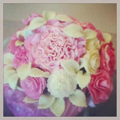 Mother's Day bouquet - Cake by Tootsiedootsie1