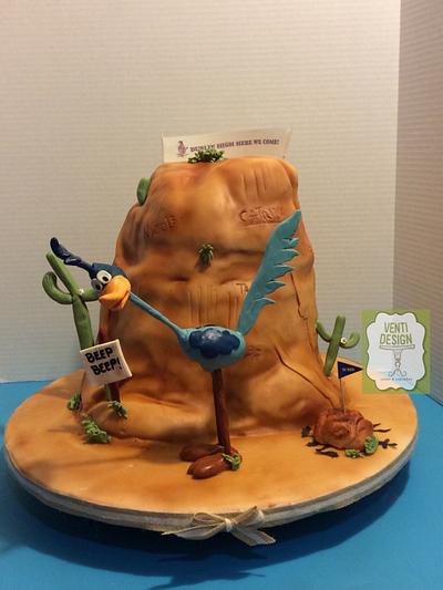 Roadrunner Graduation cake - Cake by Ventidesign Cakes