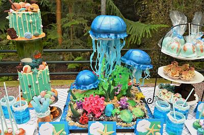 under the sea sweet table - Cake by Sabsy Cake Dreams 