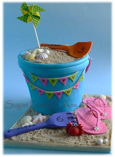Sand bucket cake - Cake by SugarPearls