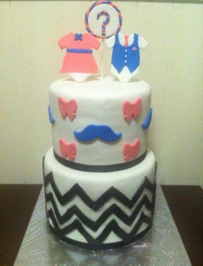 Mustache and Bows - Cake by Sweet Dreams by Jen