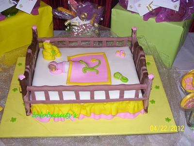 Sleeping Baby In Her Crib - Cake by lolobeauty