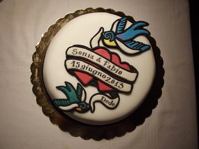 Tattoo Anniversary Cake - Cake by Francesca Liotta