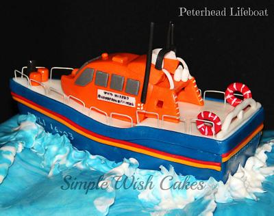 Peterhead Lifeboat Cake - Cake by Stef and Carla (Simple Wish Cakes)