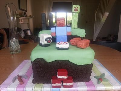 minecrafting mummy style - Cake by Lyn 