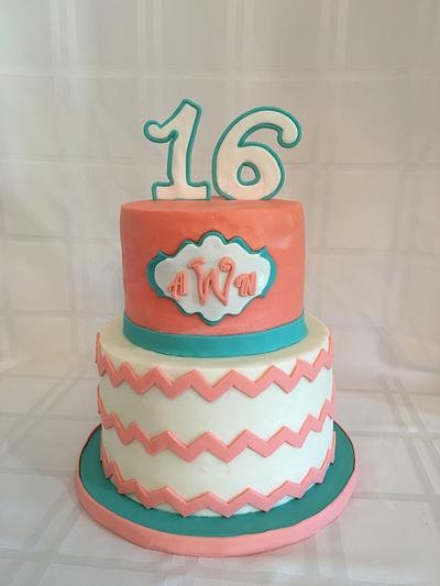 Sweet 16 - Cake by Brandy-The Icing & The Cake