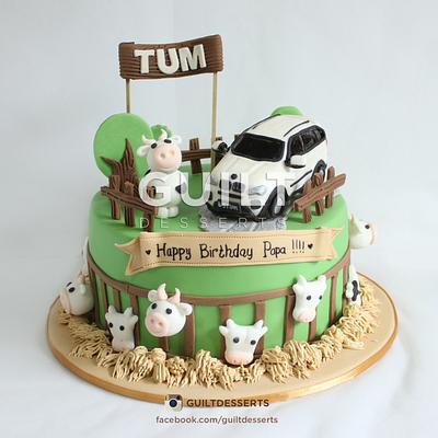 Cow Farm - Cake by Guilt Desserts