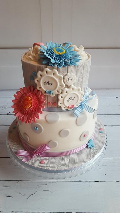 Gender reveal cake  - Cake by Yvonne