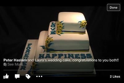 Pete & Laura's wedding cake - Cake by Altie