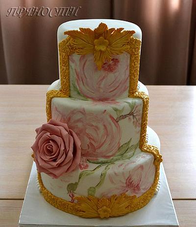 Золотая рамка - Cake by Anna