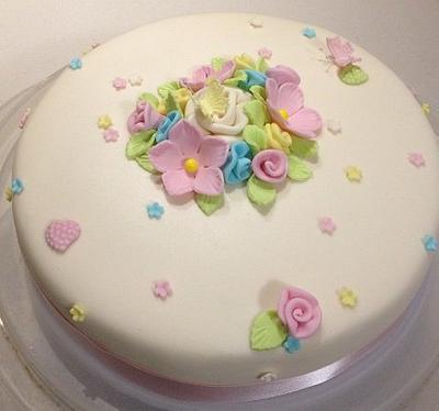 Simple wedding cake - Cake by CakesbyCorrina