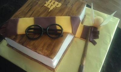 Harry Potter book  - Cake by Pam from My Sweeter Side
