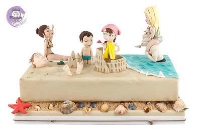 LET'S GO ON THE BEACH - MY CAKE INTERNATIONAL OF BIRMINGHAM 2015 - Cake by Silvia Mancini Cake Art