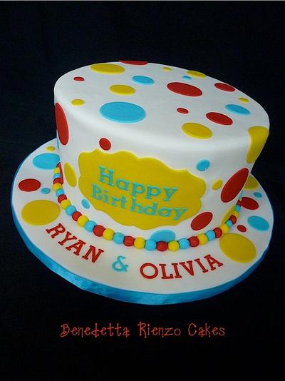 Polka Dot Happy Birthday - Cake by Benni Rienzo Radic