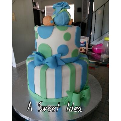 Baby shower cake  - Cake by Innessa M