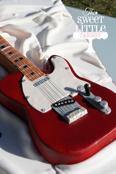 Fender Telecaster electric guitar - Cake by thesweetlittlecakery