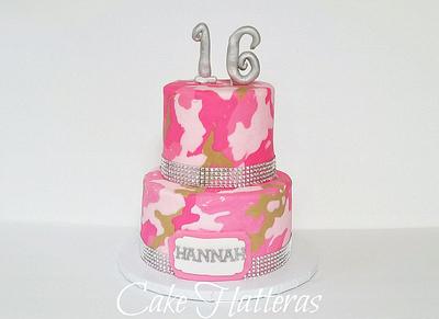 Pink Camo Sweet 16 - Cake by Donna Tokazowski- Cake Hatteras, Martinsburg WV