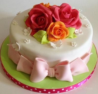 Bright 80th Birthday - Cake by Shereen