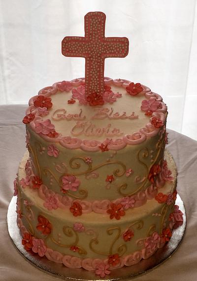 First Communion in Pink - Cake by Cathy Gileza Schatz