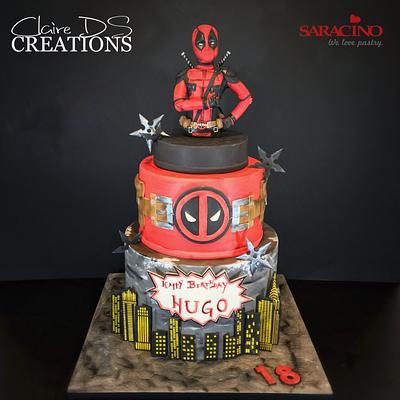 Deadpool Marvel birthdaycake - Cake by Claire DS CREATIONS