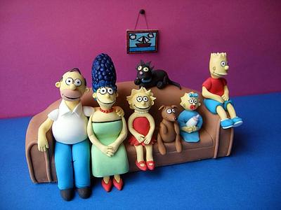 The Simpsons cake topper - Cake by Karen Geraghty