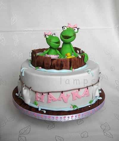 Cake for baby girl - Cake by lamps
