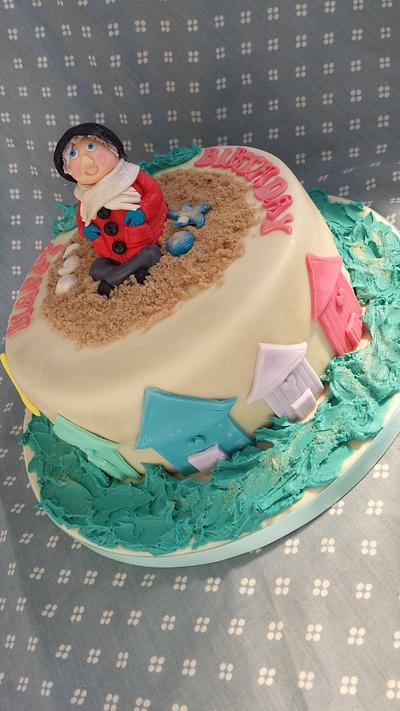 Old lady by the sea - Cake by Mrs M's Cakes