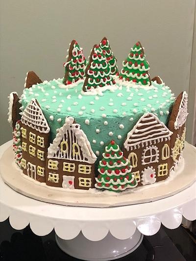 Gingerbread Christmas cake - Cake by bvg