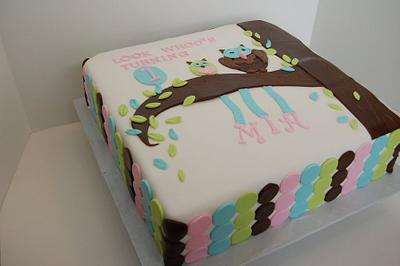 Look Whooo's Turning One! - Cake by It's a Cake Thing 