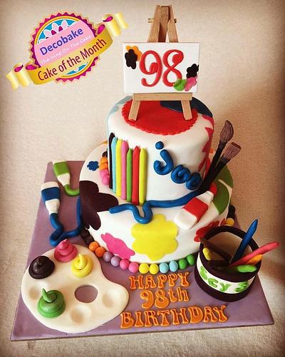 Art themed cake - Cake by Sweethdeligth