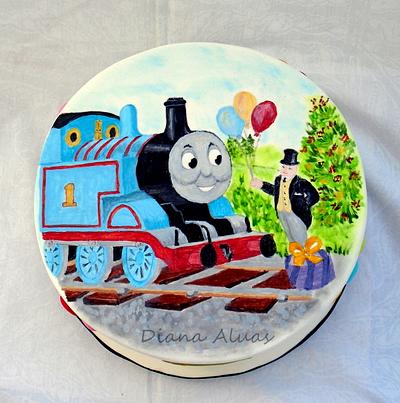 Thomas- hand painted - Cake by  Diana Aluaş