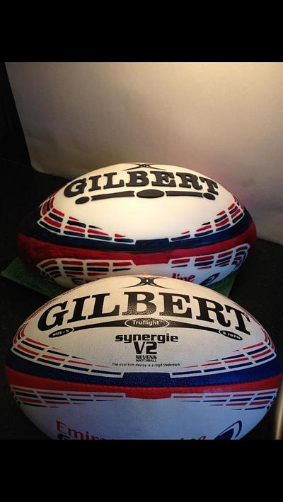 Rugby ball cake - Cake by Crazysprinkles