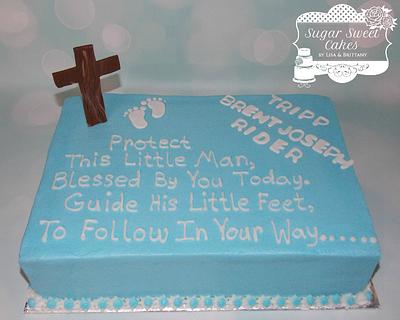 Christening - Cake by Sugar Sweet Cakes