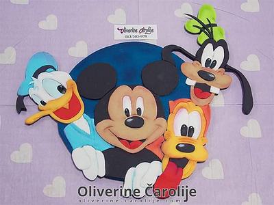 Mickey Mouse and friends - Cake by Oliverine Čarolije 