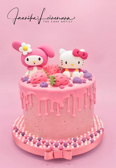 My Melody & Hello Kitty strawberry cake - Cake by Jaanika Leinemann