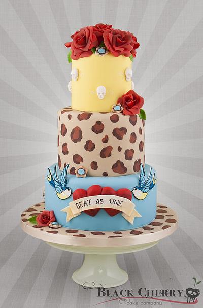 Beat As One Wedding Cake - Cake by Little Cherry