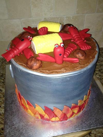 Crawfish boil cake - Cake by Kari Prichard