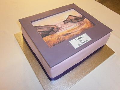 Sunrise Watercolour - Cake by TheCakemanDulwich