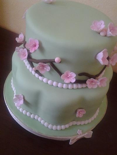 Cherry blossom baby shower - Cake by Cakes and Cupcakes by Monika