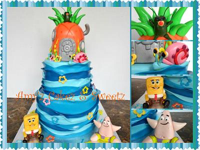 SpongeBob and Co. - Cake by Amy'z Cakez & Sweetz