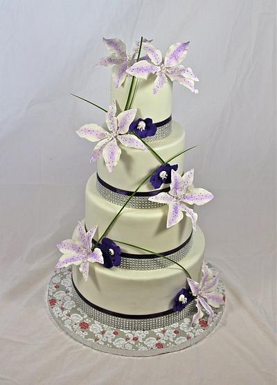 tropical glam wedding cake - Cake by soods