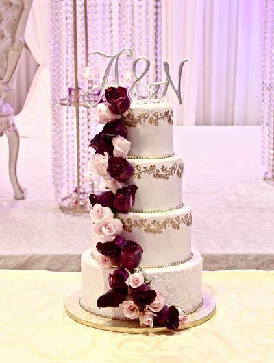 rose wedding cake - Cake by soods