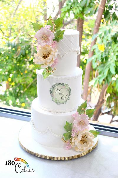 Wedding Cake - A&S - Cake by Joonie Tan